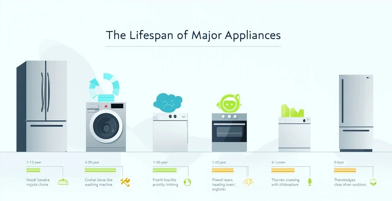 You are currently viewing How Long Major Appliances Should Last & When to Replace Them