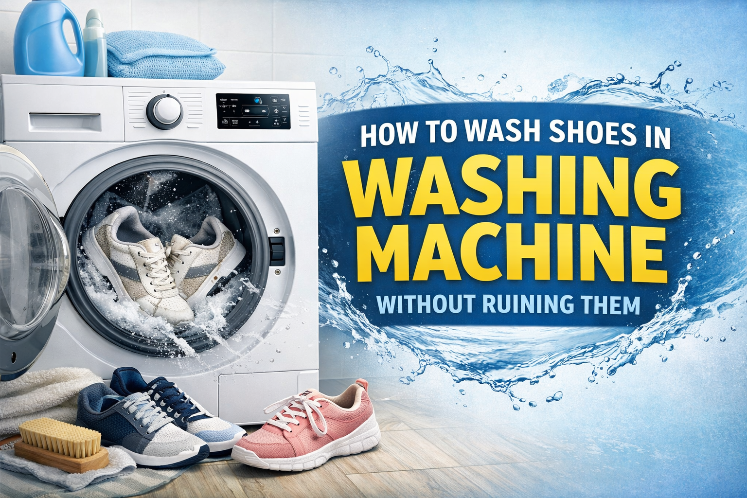 You are currently viewing How to Wash Shoes in Washing Machine Without Ruining Them